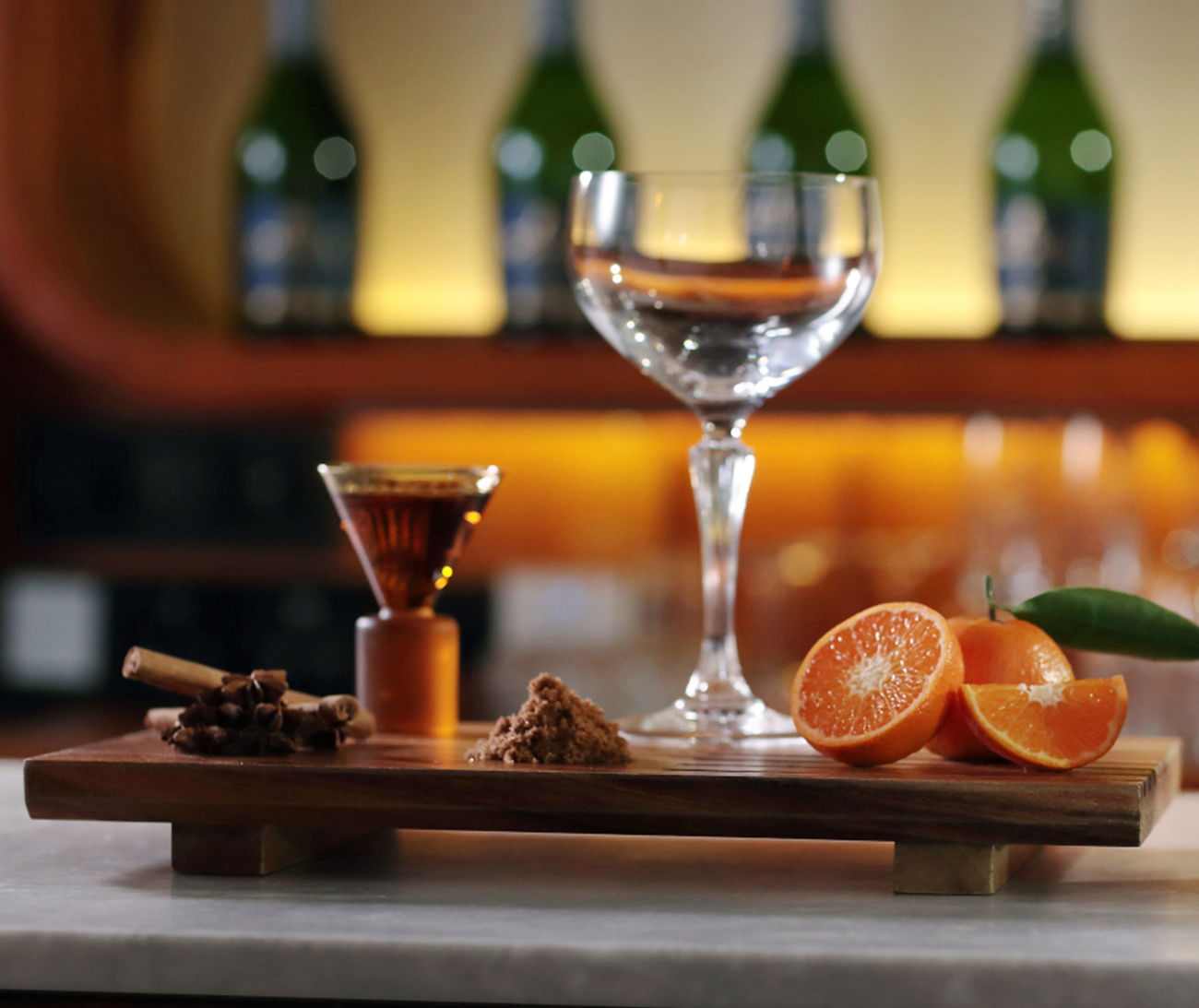 Cocktail d'hiver orange, rooibos, cannelle de Maison Aguila